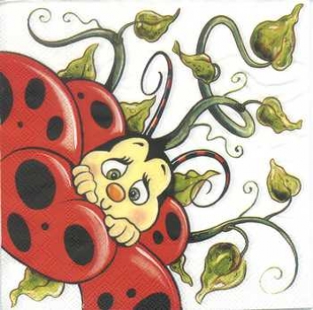 Serviette Vielseidig, Glückskäfer, Rarität